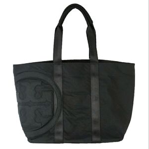 🌱 Tory Burch Penn Nylon Tote Logo Bag Large